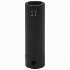 SK - Impact Socket - 1/2"DR 17MM DEEP IMPACT SOCKET - USA Tool & Supply