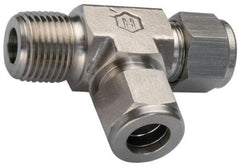 Ham-Let - 3/8" OD, Grade 316Stainless Steel Male Run Tee - Comp x MNPT x Comp Ends - USA Tool & Supply