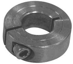 Climax Metal Products - 1-5/8" Bore, Steel, One Piece Clamp Collar - 2-5/8" Outside Diam - USA Tool & Supply