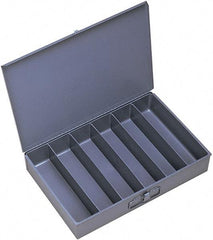 Durham - 18 Inches Wide x 3 Inches High x 12 Inches Deep Compartment Box - Steel , 6 Compartments - USA Tool & Supply