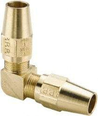 Parker - 5/8" OD, Brass Union Elbow - 400 Max Working psi, -65 to 250°F, Comp x Comp Ends - USA Tool & Supply
