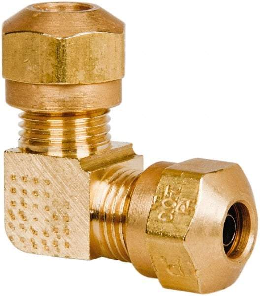Parker - 5/8" OD, Brass Union Elbow - 150 Max Working psi, -40 to 200°F, Comp x Comp Ends - USA Tool & Supply