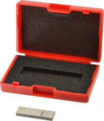 SPI - 0.114" Rectangular Steel Gage Block - Accuracy Grade AS-1, Includes NIST Traceability Certification - USA Tool & Supply