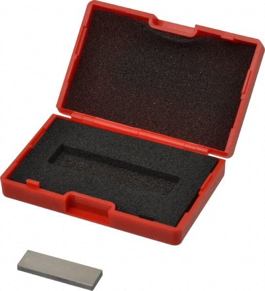 SPI - 0.10005" Rectangular Steel Gage Block - Accuracy Grade AS-1, Includes NIST Traceability Certification - USA Tool & Supply