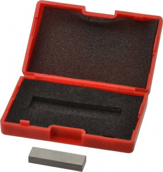 SPI - 0.18" Rectangular Steel Gage Block - Accuracy Grade AS-1, Includes NIST Traceability Certification - USA Tool & Supply