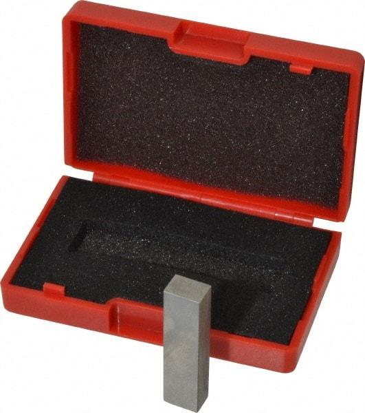 SPI - 0.25" Rectangular Steel Gage Block - Accuracy Grade AS-1, Includes NIST Traceability Certification - USA Tool & Supply