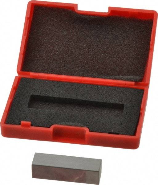 SPI - 0.4" Rectangular Steel Gage Block - Accuracy Grade AS-1, Includes NIST Traceability Certification - USA Tool & Supply