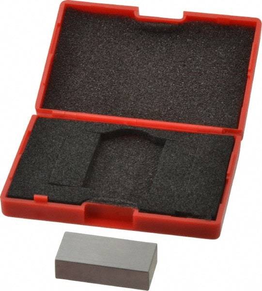 SPI - 0.65" Rectangular Steel Gage Block - Accuracy Grade AS-1, Includes NIST Traceability Certification - USA Tool & Supply