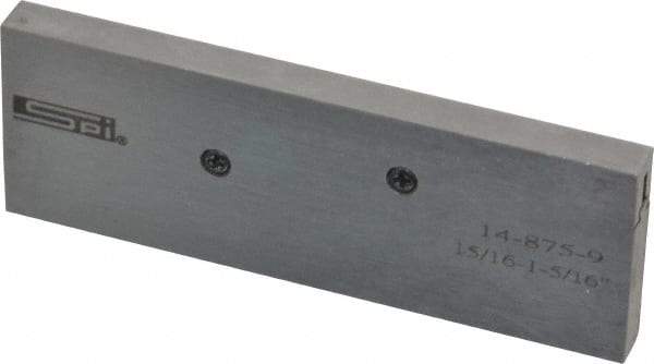 SPI - 15/16 to 1-5/16" Adjustable Parallel - 3-9/16" Long x 9/32" Thick - USA Tool & Supply