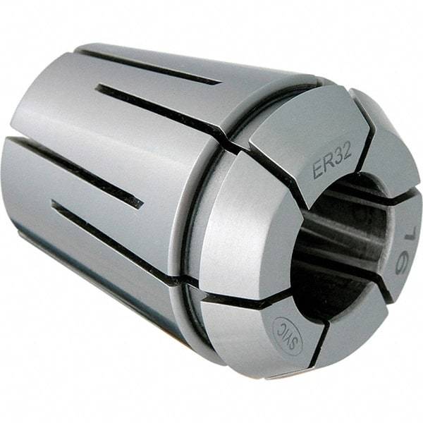 Techniks - 10mm ER32 Coolant Collet - 1.575" OAL, 1.3" Overall Diam - Exact Industrial Supply