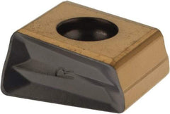Iscar - T490 LNHT1306 Grade IC330 Carbide Milling Insert - TiCN/TiN Finish, 0.2618" Thick, 0.8mm Corner Radius - USA Tool & Supply