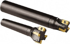 Seco - 40mm Cut Diam, 15mm Max Depth of Cut, 32mm Shank Diam, 200mm OAL, Indexable Square Shoulder End Mill - AP.. 1604.. Inserts, Cylindrical Shank, 90° Lead Angle - USA Tool & Supply