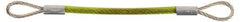 Jergens - 20" Long, Stainless Steel Cable Loop & Loop End, Quick Release Pin Lanyard - 1/16" Cable Diam, Nylon Cable - USA Tool & Supply