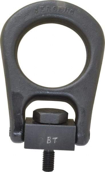 Jergens - 2,500 Lb Load Capacity Forged Center Pull Hoist Ring - 28 Ft/Lb Torque, 1/2 - 13 Thread, Alloy Steel - USA Tool & Supply