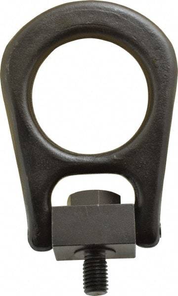 Jergens - 4,000 Lb Load Capacity Forged Center Pull Hoist Ring - 60 Ft/Lb Torque, 5/8 - 11 Thread, Alloy Steel - USA Tool & Supply