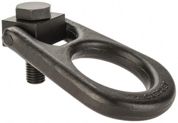 Jergens - 5,000 Lb Load Capacity Forged Center Pull Hoist Ring - 100 Ft/Lb Torque, 3/4 - 10 Thread, Alloy Steel - USA Tool & Supply