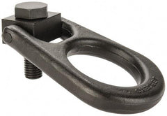 Jergens - 5,000 Lb Load Capacity Forged Center Pull Hoist Ring - 100 Ft/Lb Torque, 3/4 - 10 Thread, Alloy Steel - USA Tool & Supply