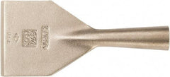 Ampco - Stiff Aluminum Bronze Alloy Chisel Scraper - 3" Blade Width x 1-1/2" Blade Length - USA Tool & Supply