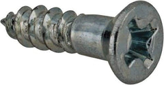Value Collection - #5, 1/2" OAL, Phillips Drive, Flat Head Wood Screw - Zinc Plated Steel, Grade 2 - USA Tool & Supply