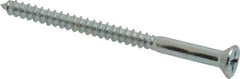 Value Collection - #6, 2" OAL, Phillips Drive, Flat Head Wood Screw - Zinc Plated Steel, Grade 2 - USA Tool & Supply