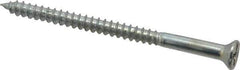 Value Collection - #8, 2-1/2" OAL, Phillips Drive, Flat Head Wood Screw - Zinc Plated Steel, Grade 2 - USA Tool & Supply