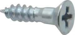 Value Collection - #9, 3/4" OAL, Phillips Drive, Flat Head Wood Screw - ASME B18.6.1, Zinc Plated Steel, Grade 2 - USA Tool & Supply