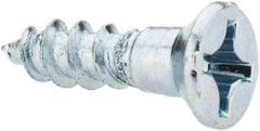 Value Collection - #10, 3/4" OAL, Phillips Drive, Flat Head Wood Screw - ASME B18.6.1, Zinc Plated Steel, Grade 2 - USA Tool & Supply