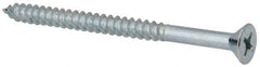 Value Collection - #14, 3-1/2" OAL, Phillips Drive, Flat Head Wood Screw - ASME B18.6.1, Zinc Plated Steel, Grade 2 - USA Tool & Supply