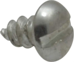 Value Collection - #6 Pan Head Slotted Sheet Metal Screw - Steel, 1/4" Length Under Head, AISI 1016, ASME B18.6.3, ASME B18.6.4 & SAE J933, Grade 1016-1024 - USA Tool & Supply