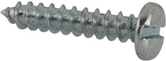 Value Collection - #8 Pan Head Slotted Sheet Metal Screw - Steel, 7/8" Length Under Head, Grade 2 - USA Tool & Supply