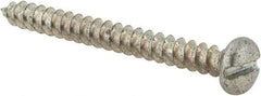 Value Collection - #10 Pan Head Slotted Sheet Metal Screw - Steel, 2" Length Under Head, Grade 2 - USA Tool & Supply