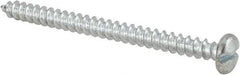 Value Collection - #10 Pan Head Slotted Sheet Metal Screw - Steel, 2-1/2" Length Under Head, Grade 2 - USA Tool & Supply