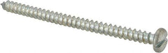 Value Collection - #10 Pan Head Slotted Sheet Metal Screw - Steel, 3" Length Under Head, Grade 2 - USA Tool & Supply