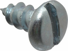 Value Collection - #12 Pan Head Slotted Sheet Metal Screw - Steel, 1/2" Length Under Head, Grade 2 - USA Tool & Supply