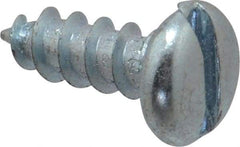 Value Collection - #12 Pan Head Slotted Sheet Metal Screw - Steel, 5/8" Length Under Head, Grade 2 - USA Tool & Supply