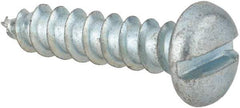 Value Collection - #12 Pan Head Slotted Sheet Metal Screw - Steel, 7/8" Length Under Head, Grade 2 - USA Tool & Supply