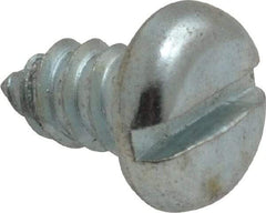 Value Collection - #14 Pan Head Slotted Sheet Metal Screw - Steel, 1/2" Length Under Head, Grade 2 - USA Tool & Supply
