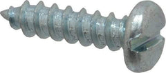 Value Collection - #14 Pan Head Slotted Sheet Metal Screw - Steel, 1" Length Under Head, Grade 2 - USA Tool & Supply