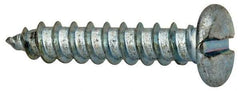 Value Collection - #14 Pan Head Slotted Sheet Metal Screw - Steel, 1-1/4" Length Under Head, Grade 2 - USA Tool & Supply