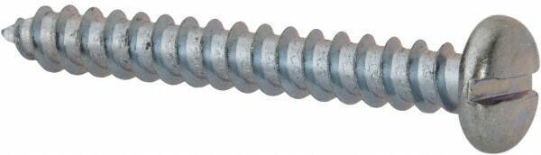 Value Collection - #14 Pan Head Slotted Sheet Metal Screw - Steel, 2" Length Under Head, Grade 2 - USA Tool & Supply