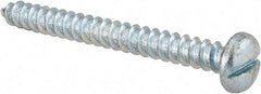 Value Collection - #14 Pan Head Slotted Sheet Metal Screw - Steel, 2-1/2" Length Under Head, Grade 2 - USA Tool & Supply