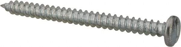 Value Collection - #14 Pan Head Slotted Sheet Metal Screw - Steel, 3" Length Under Head, Grade 2 - USA Tool & Supply