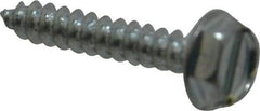 Value Collection - #6 Hex Washer Head Slotted Sheet Metal Screw - Steel, 3/4" Length Under Head, Grade 2 - USA Tool & Supply