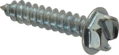 Value Collection - #8 Hex Washer Head Slotted Sheet Metal Screw - Steel, 3/4" Length Under Head, Grade 2 - USA Tool & Supply
