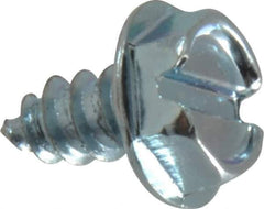 Value Collection - #10 Hex Washer Head Slotted Sheet Metal Screw - Steel, 3/8" Length Under Head, Grade 2 - USA Tool & Supply