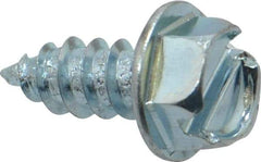 Value Collection - #12 Hex Washer Head Slotted Sheet Metal Screw - Steel, 1/2" Length Under Head, Grade 2 - USA Tool & Supply