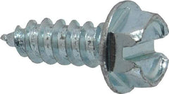 Value Collection - #12 Hex Washer Head Slotted Sheet Metal Screw - Steel, 5/8" Length Under Head, Grade 2 - USA Tool & Supply