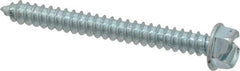 Value Collection - #12 Hex Washer Head Slotted Sheet Metal Screw - Steel, 2" Length Under Head, Grade 2 - USA Tool & Supply