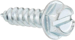 Value Collection - #14 Hex Washer Head Slotted Sheet Metal Screw - Steel, 1" Length Under Head, Grade 2 - USA Tool & Supply