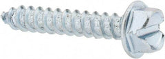 Value Collection - #14 Hex Washer Head Slotted Sheet Metal Screw - Steel, 1-1/2" Length Under Head, Grade 2 - USA Tool & Supply